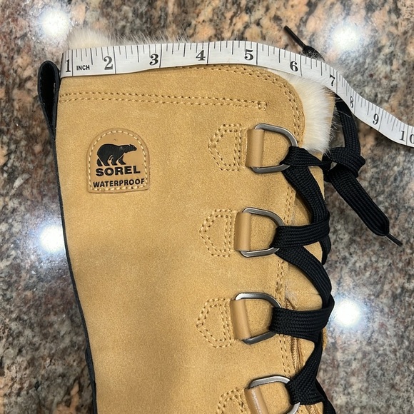 NWT’S Sorel Tan Waterproof Women's Snow Boots SZ 7.5 New - Picture 13 of 14